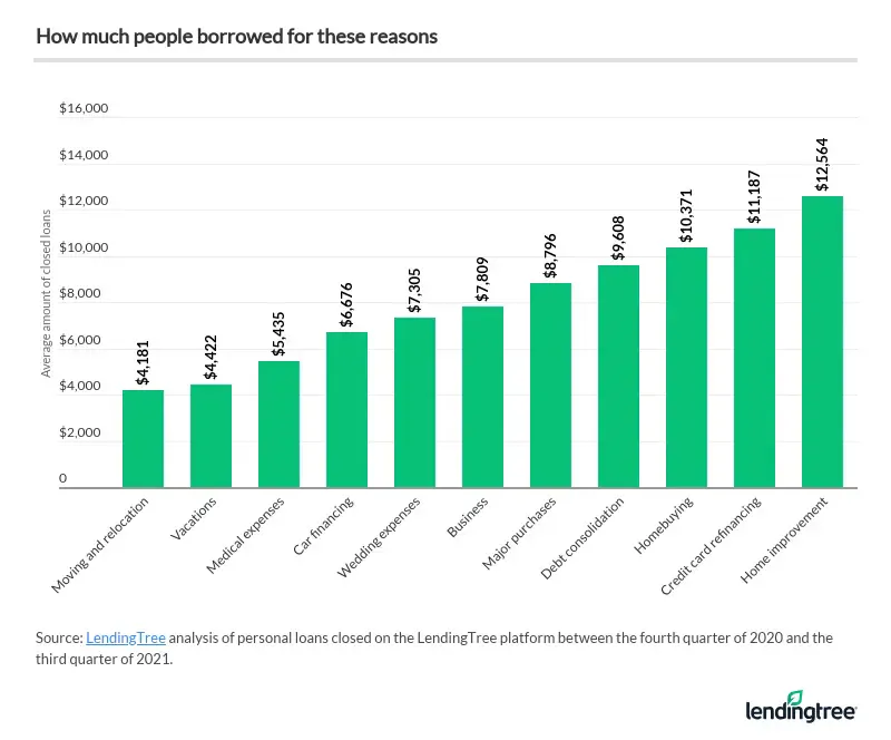 How much people borrowed, by reason